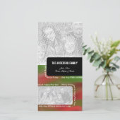 Prettig kerstfeest & Gelukkig Nieuwjaar 2 Foto Fra Feestdagenkaart (Staand voorkant)