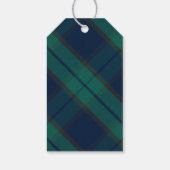 Prettig kerstfeest Gelukkig nieuwjaar Black Watch Cadeaulabel (Achterkant)