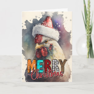 Prettig kerstfeest Gelukkige Kerstkipkaart Kaart