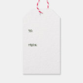 Prettig kerstfeest Gepersonaliseerd Cadeaulabel (Achterkant)