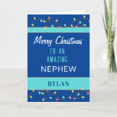 Prettig kerstfeest geweldige neef kaart (Voorkant)