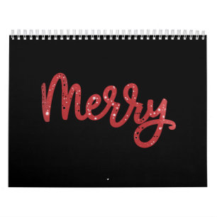 Prettig kerstfeest Glitter Vakantie Kalender