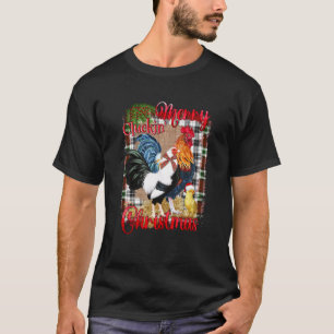 Prettig kerstfeest Grappige Hanen Kippenfokkerij K T-shirt