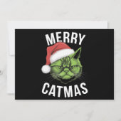 Prettig Kerstfeest Grappige Kattenliefhebbers  Feestdagenkaart (Voorkant)