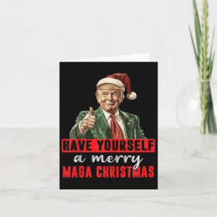 Prettig Kerstfeest Grappige Trump Christus Kaart