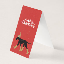 Prettig kerstfeest Great Dane kaart