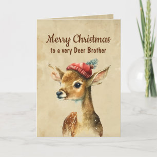 Prettig kerstfeest heel hert broer kaart