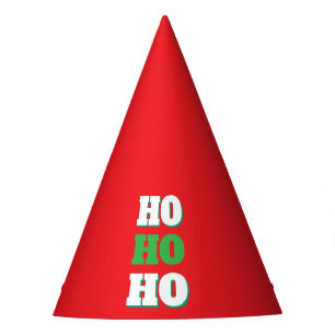 Prettig kerstfeest HoHoHo Feest Minimalistisch Een Feesthoedjes