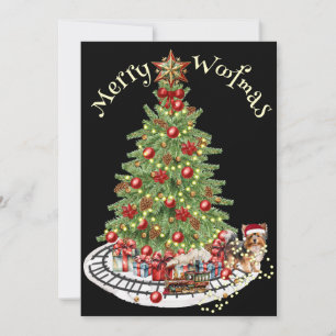 Prettig Kerstfeest Hondendesign - Yorkie Feestdagenkaart