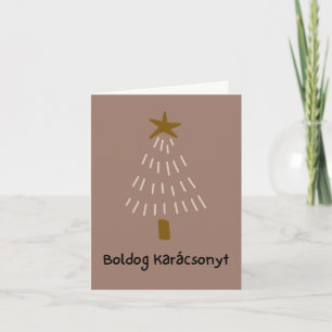 Prettig kerstfeest Hongaarse Kerstmis Kaart