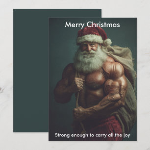Prettig kerstfeest Humor Kerstman Kerstgroet Feestdagenkaart