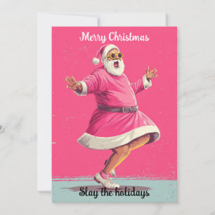 Prettig kerstfeest Humor Kerstman Vakantiegroet Feestdagenkaart