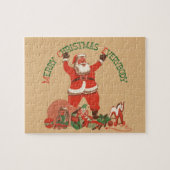 Prettig kerstfeest iedereen! Vintage Sinterklaas Legpuzzel (Horizontaal)