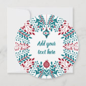 Prettig kerstfeest, IJslandse kerstwens Feestdagenkaart (Achterkant)