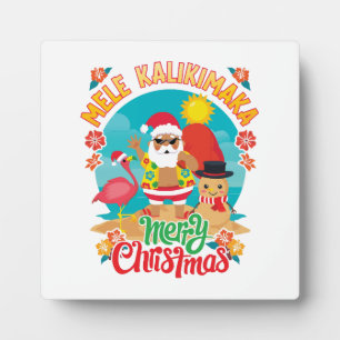 Prettig Kerstfeest in Hawaï met een Mele Kalikimak Fotoplaat
