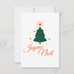 Prettig kerstfeest in het rood: klassieke kerstboo kaart