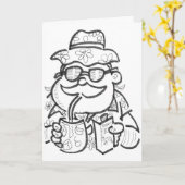 Prettig Kerstfeest in juli Kaart (Gele Bloem)