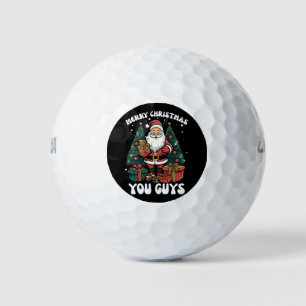 Prettig kerstfeest jongens Sinterklaas Golfballen