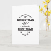 Prettig Kerstfeest Kaart (Gele Bloem)