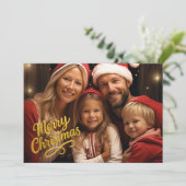 Prettig kerstfeest kaart (Staand voorkant)