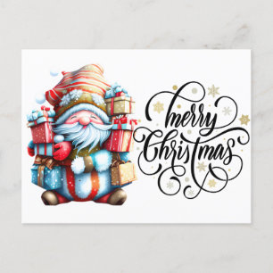 Prettig kerstfeest Kabouter Briefkaart