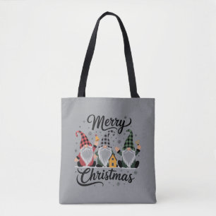 Prettig kerstfeest Kabouters Schattige Kerstvakant Draagtas