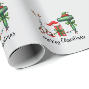 Prettig kerstfeest kapper Festieve stylist Kerstmi Cadeaupapier