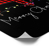 Prettig kerstfeest kapper grappig gereedschap haar poster (Hoek)
