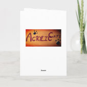 Prettig kerstfeest Katten Kaart (Achterkant)