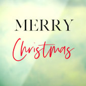 Prettig kerstfeest | Kerst raamfolie Raamsticker (Vel 3)