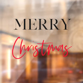 Prettig kerstfeest | Kerst raamfolie Raamsticker (Vel 2)