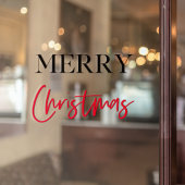 Prettig kerstfeest | Kerst raamfolie Raamsticker