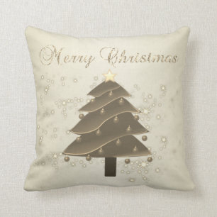 Prettig kerstfeest,Kerstboom,Fonkeling Kussen