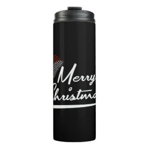 Prettig kerstfeest Kerstcadeau Kerstman Thermosbeker