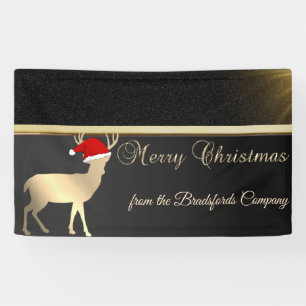 Prettig Kerstfeest ,Kersthertogin Santa Hoed,Bedri Spandoek