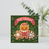 Prettig kerstfeest Kerstkaart (Staand voorkant)