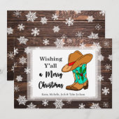 Prettig kerstfeest  Kerstkaart (Voorkant / Achterkant)