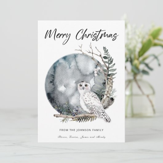 Prettig kerstfeest Kerstkaart (Staand voorkant)