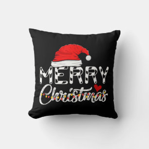 Prettig kerstfeest Kerstman Grappige Familie Kussen