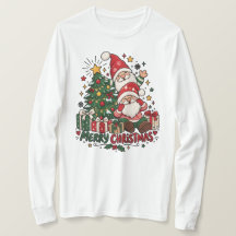 Prettig kerstfeest Kerstman & Kerstboom Vakantie D