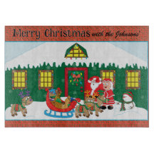 Prettig kerstfeest Kerstman mevrouw Claus Rendier