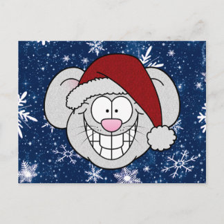 Prettig kerstfeest Kerstman Muis Screwball Graphic Briefkaart