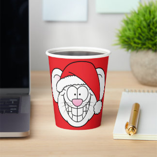 Prettig kerstfeest Kerstman Muis Screwball Graphic Papieren Bekers