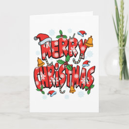 Prettig kerstfeest - Kerstmis Festieve Kerstperiod Kaart