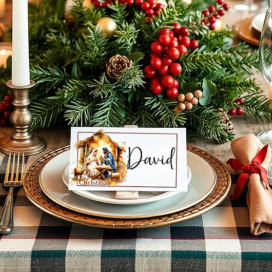 Prettig kerstfeest Kerststal