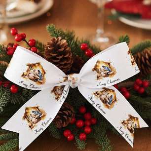 Prettig kerstfeest Kerststal Lint