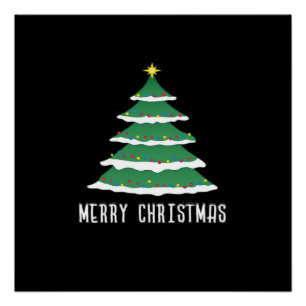 Prettig kerstfeest Klassiek Perfect Poster