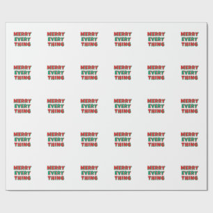Prettig kerstfeest Klassiek Uniek Minimalistisch E Cadeaupapier