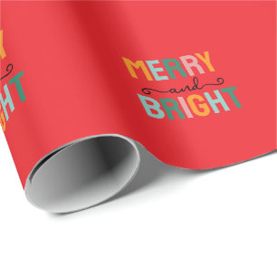 Prettig kerstfeest Klassiek Uniek Minimalistisch E Cadeaupapier