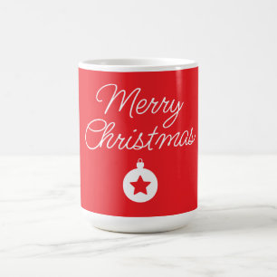 Prettig kerstfeest Klassiek Uniek Minimalistisch E Koffiemok